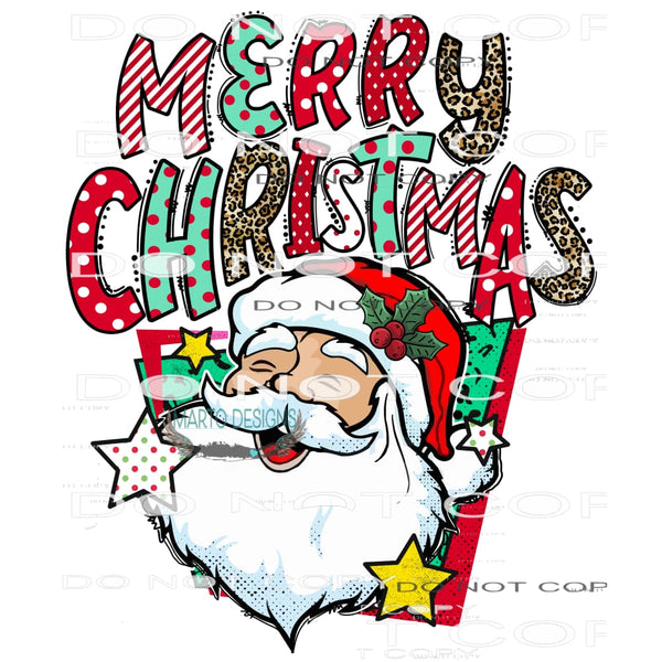 Merry Christmas #8244 Sublimation transfers - Heat Transfer