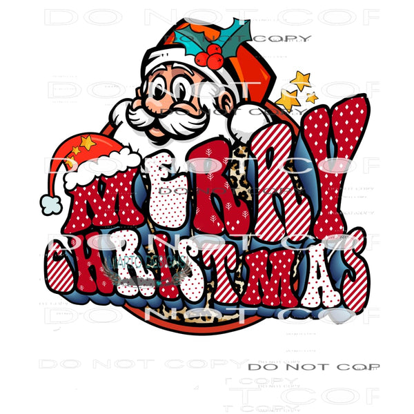 Merry Christmas #8248 Sublimation transfers - Heat Transfer