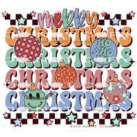 Merry Christmas #8418 Sublimation transfers - Heat Transfer