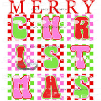 Merry Christmas #8458 Sublimation transfers - Heat Transfer