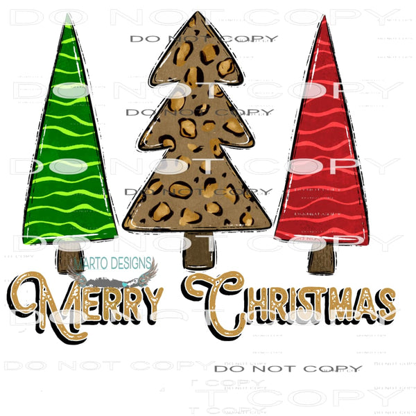 Merry Christmas #8460 Sublimation transfers - Heat Transfer