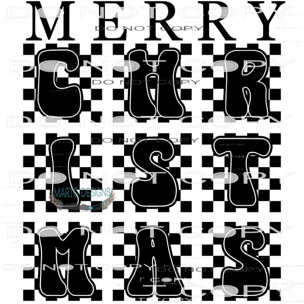 Merry Christmas #8502 Sublimation transfers - Heat Transfer