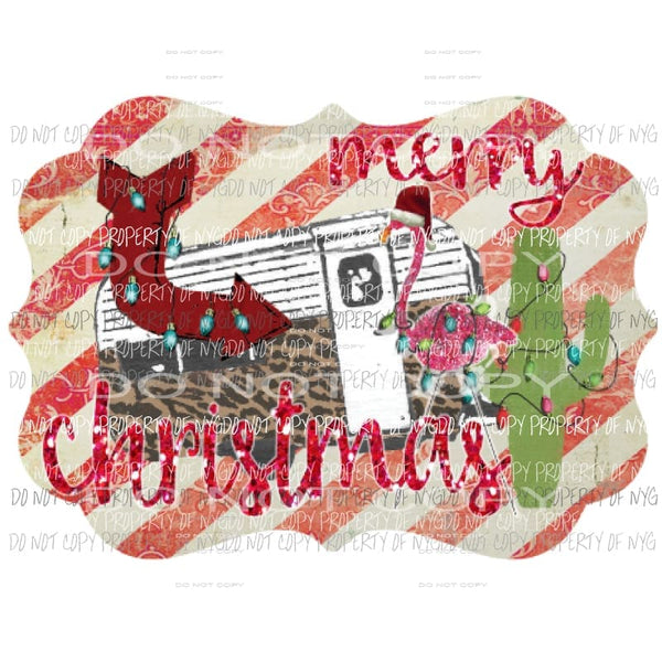 Merry Christmas camper 1 Sublimation transfers Heat Transfer
