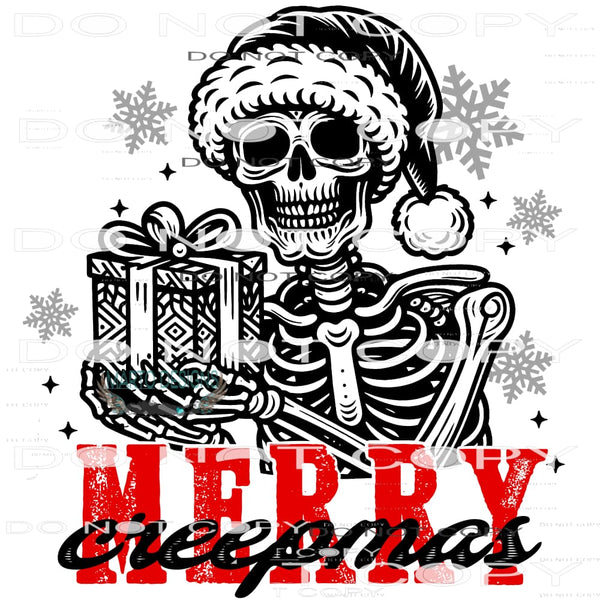 Merry Creepmas #8825 Sublimation transfers - Heat Transfer