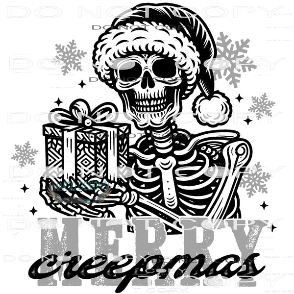 Merry Creepmas #8829 Sublimation transfers - Heat Transfer