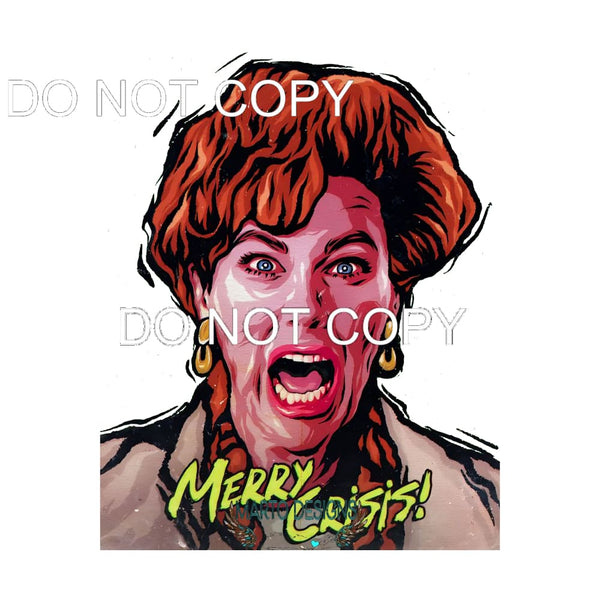 Merry Crisis #7665 Sublimation transfer - Heat Transfer