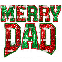 Merry Dad #8359 Sublimation transfers - Heat Transfer