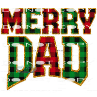 Merry Dad #8360 Sublimation transfers - Heat Transfer