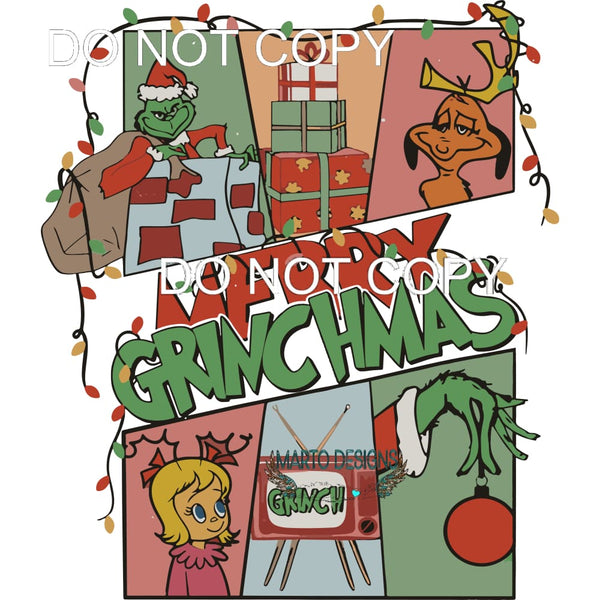 Merry Grinchmas #214 Sublimation transfers - Heat Transfer