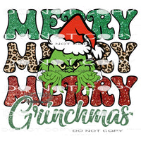 Merry Grinchmas #7087 Sublimation transfers - Heat Transfer