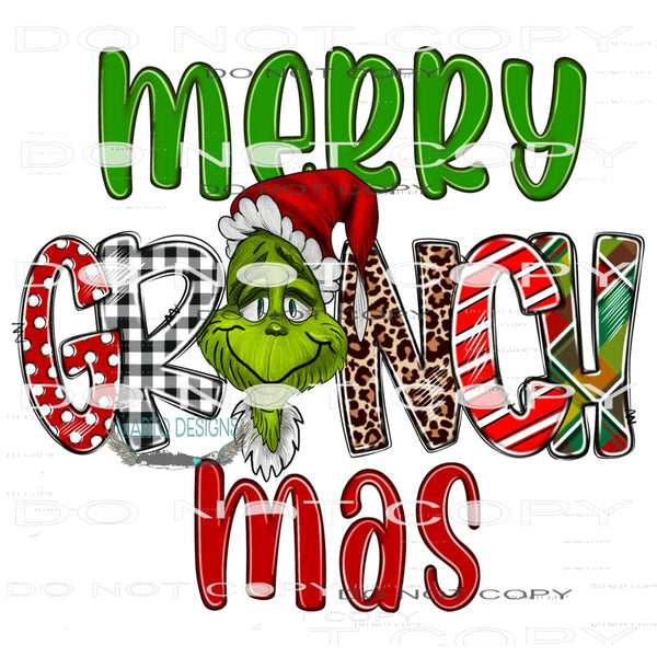 Merry Grinchmas #7281 Sublimation transfers - Heat Transfer