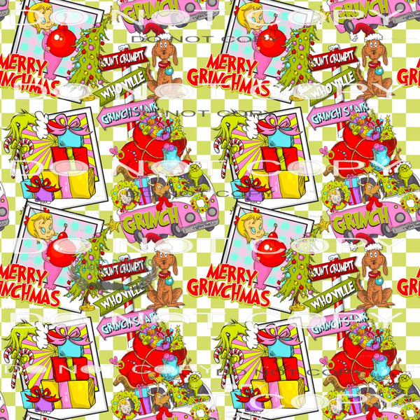 Merry Grinchmas #7286 Sublimation transfers - Heat Transfer