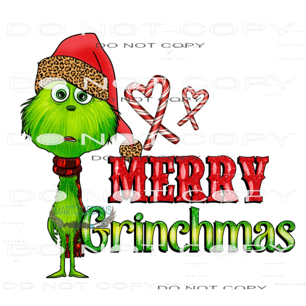 Merry Grinchmas #7417 Sublimation transfers - Heat Transfer