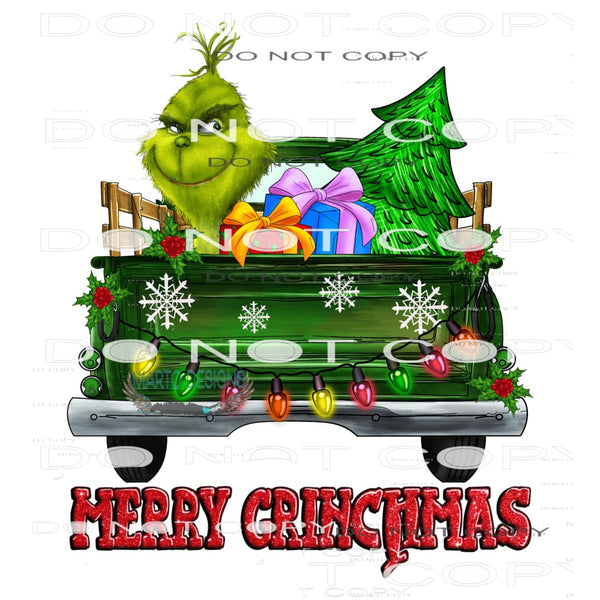 Merry Grinchmas #7431 Sublimation transfers - Heat Transfer