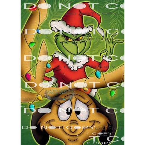 Merry Grinchmas #8108 Sublimation transfers - Heat Transfer