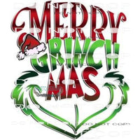 Merry Grinchmas #8112 Sublimation transfers - Heat Transfer
