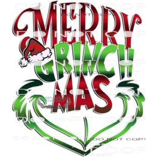 Merry Grinchmas #8112 Sublimation transfers - Heat Transfer