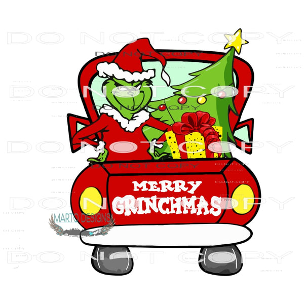 Merry Grinchmas #8270 Sublimation transfers - Heat Transfer