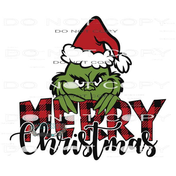 Merry Grinchmas #8272 Sublimation transfers - Heat Transfer