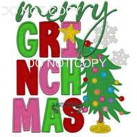 Merry Grinchmas #8273 Sublimation transfers - Heat Transfer