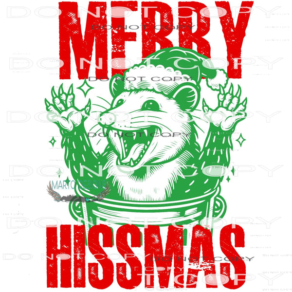 Merry Hissmas #8824 Sublimation transfers - Heat Transfer