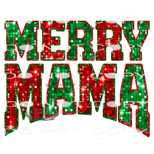 Merry Mama #8361 Sublimation transfers - Heat Transfer