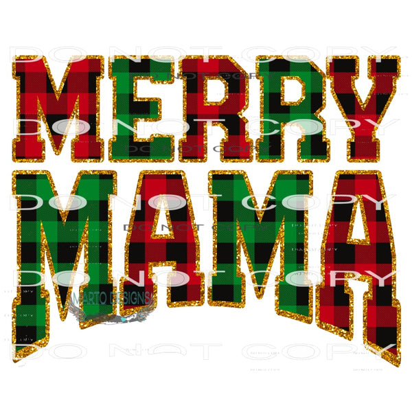 Merry Mama #8362 Sublimation transfers - Heat Transfer