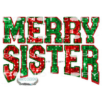 Merry Sister #8363 Sublimation transfers - Heat Transfer
