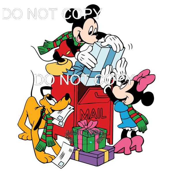 Mickey Christmas #302 Sublimation transfers - Heat Transfer
