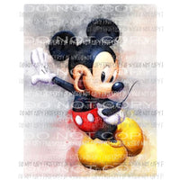 Mickey watercolor Sublimation transfers Heat Transfer