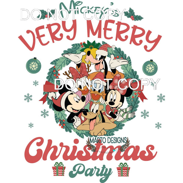 Mickey’s Very Merry Christmas #290 Sublimation transfers