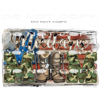 Military Mom #10926 Sublimation transfer - Heat Transfer