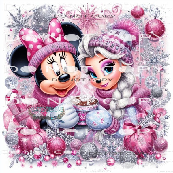 Mini And Elsa #8592 Sublimation transfers - Heat Transfer