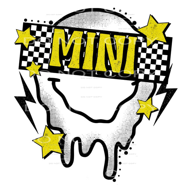 Mini smiley face # 713 Sublimation transfers - Heat Transfer