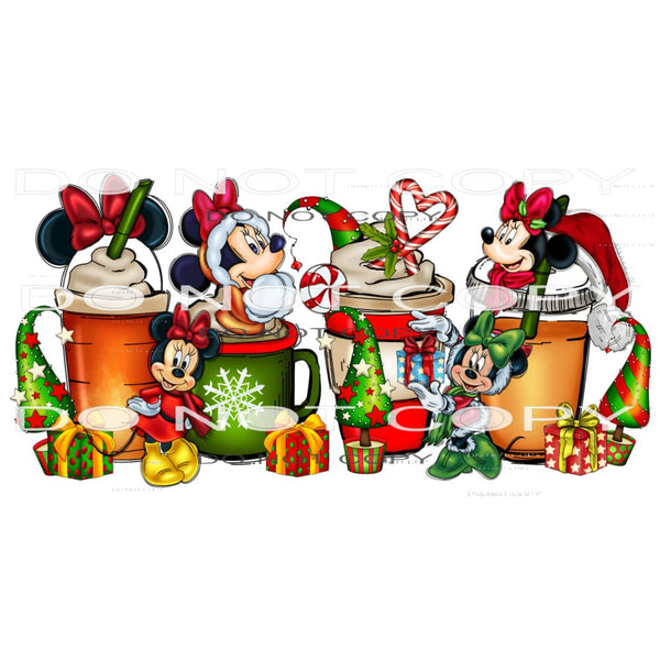 Minnie Mouse Christmas Coffee Cup #7432 Sublimation