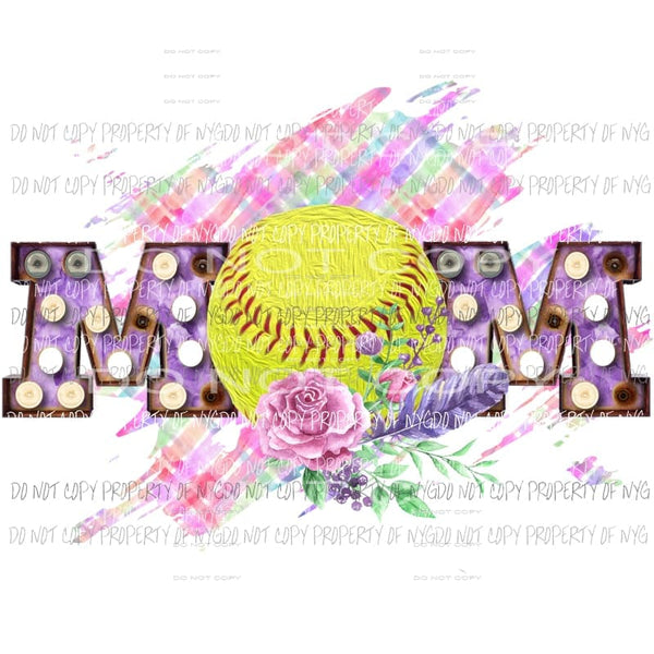 MOM softball # 4 Sublimation transfers Heat Transfer
