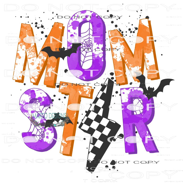 Momster #7072 Sublimation transfers - Heat Transfer Graphic
