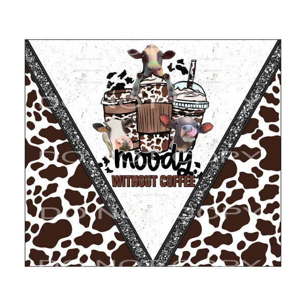 Moody without coffee # 898 - Heat Transfer Graphic Tee -
