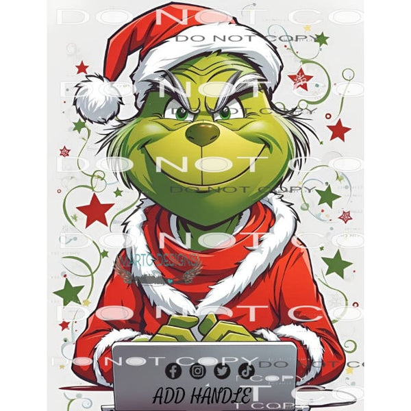 Mr. Grinch #8099 Sublimation transfers - Heat Transfer