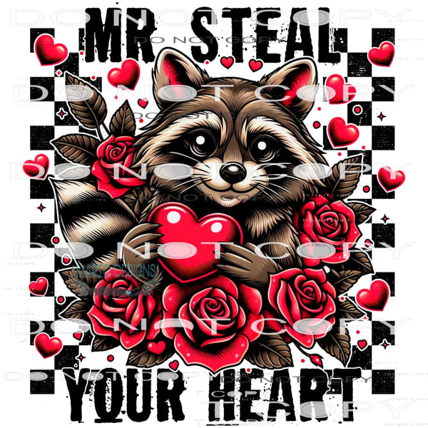 Mr. Steal Your Heart #8807 Sublimation transfers - Heat
