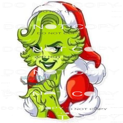 Mrs. Grinch #8113 Sublimation transfers - Heat Transfer