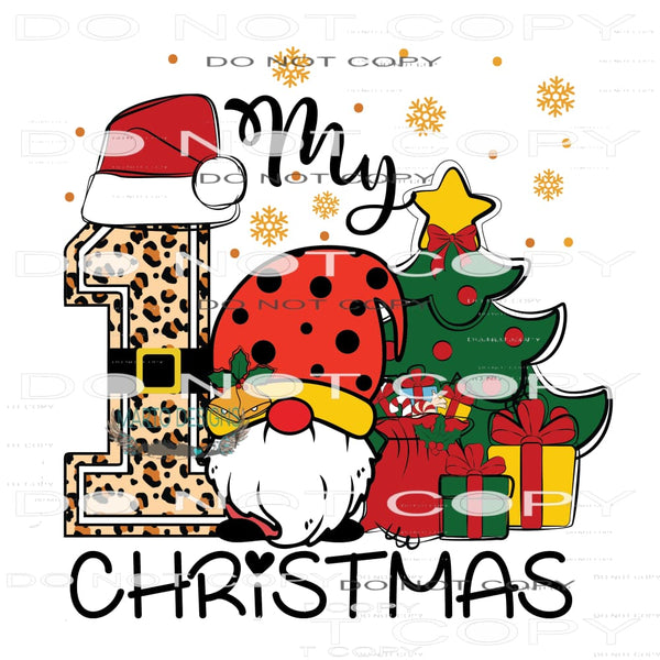 My First Christmas #7120 Sublimation transfers - Heat