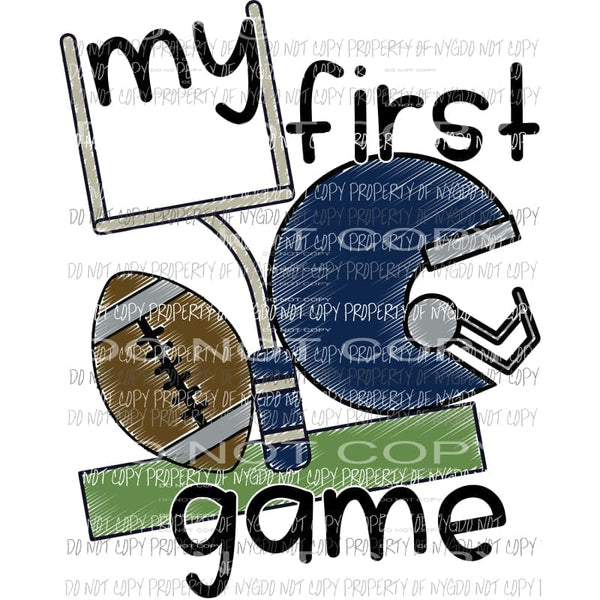 My First Game Cowboys Sublimation transfers Heat Transfer