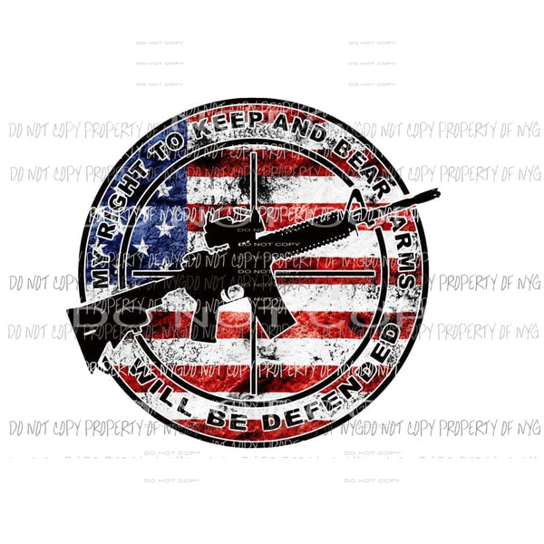 My Right To Bear Arms #2 Sublimation transfers Heat Transfer