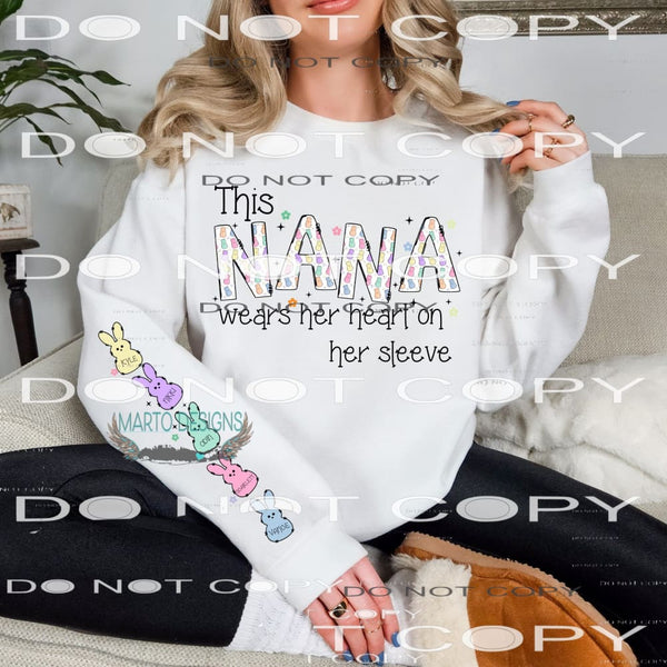 nana - mama etc includes sleeve - grandkids Personalized