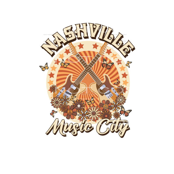 Nashville Music City #4781 Sublimation transfers - Heat