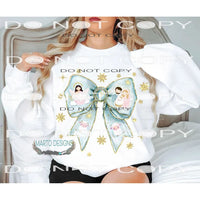 Nativity Bow # 15 Sublimation transfers - Heat Transfer