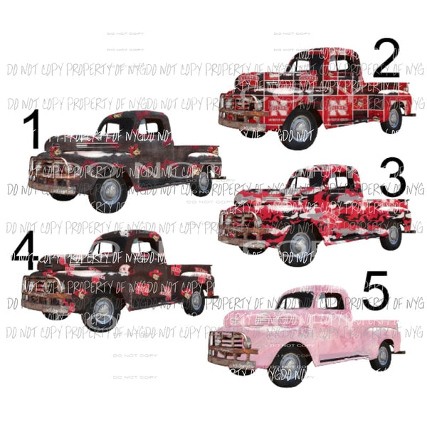 Nebraska Trucks you choose 1-5 Sublimation Transfers Heat Transfer
