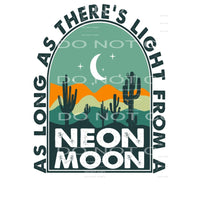 Neon moon # 272 Sublimation transfer - Heat Transfer Graphic
