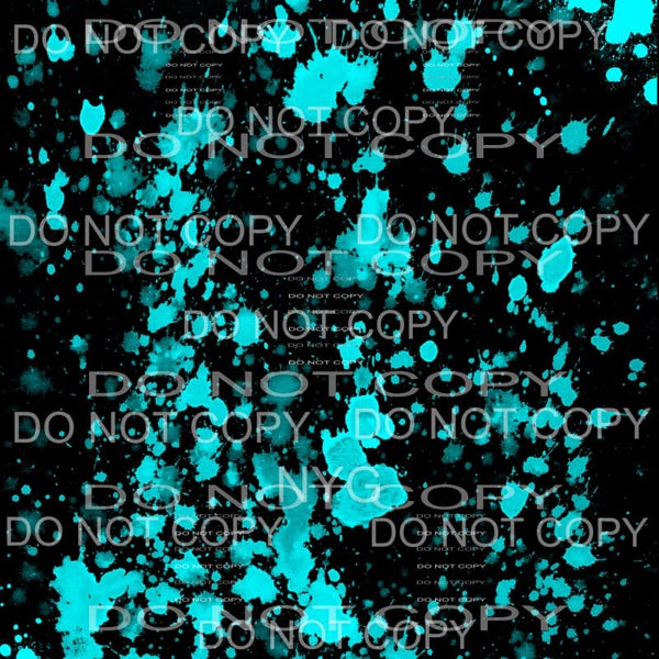 Neon Paint Splatter Sheet #9 Sublimation transfers - 13 x 9 